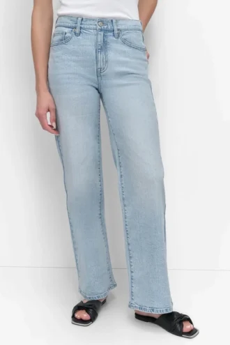 High-Rise Tailored Straight Leg Jean