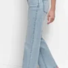 High-Rise Tailored Straight Leg Jean