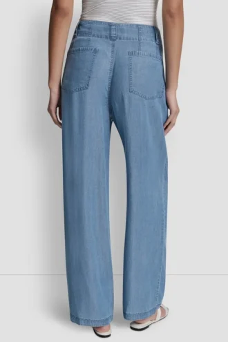 High-Rise Tencel Wide Leg Trouser Jean