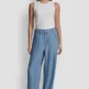 High-Rise Tencel Wide Leg Trouser Jean