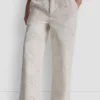 High-Rise Twill Wide Leg Pant