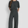 High Rise Wide Leg Pant