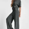 High Rise Wide Leg Pant