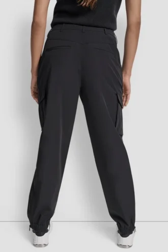 High Waist Cargo Jogger with Zipper Opening at Ankle