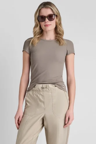 Hudson Rib Tee with Tonal Logo