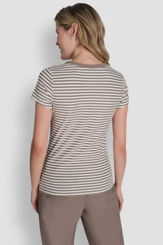 Hudson Rib Tee with Tonal Logo