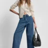 Indigo Terry Cropped Wide Leg