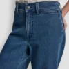 Indigo Terry Cropped Wide Leg