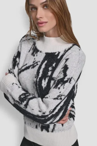 Intarsia Oversized Sweater