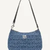 Jenny Denim Logo Shoulder Bag