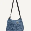 Jenny Denim Logo Shoulder Bag