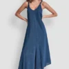 Knotted Strap V-Neck Maxi Dress