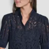 Lace Puff Sleeve Shirt