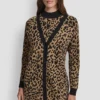 Leopard Jacquard Cardigan