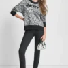 Leopard Logo Knit Sweater