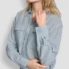 Linen-Blend Button-Front Shirt