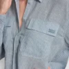 Linen-Blend Button-Front Shirt
