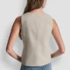 Linen Button-Front Vest