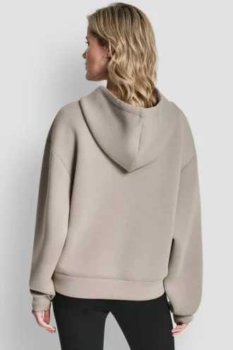 Logo Embossed Scuba Hoodie