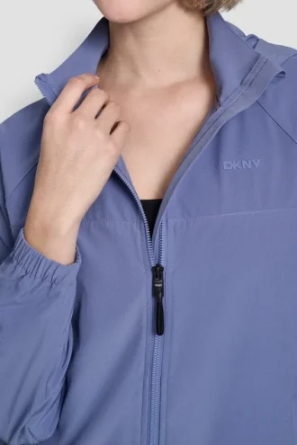 Logo Hooded Short Jacket