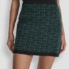 Logo Jacquard Short Skirt
