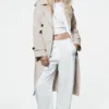 Long Belted Trench Coat