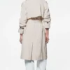 Long Belted Trench Coat