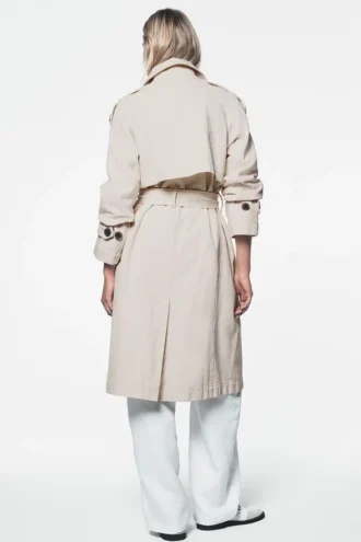 Long Belted Trench Coat