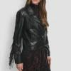 Long Sleeeve Fringe Crop Jacket