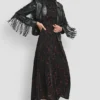 Long Sleeeve Fringe Crop Jacket