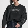 Long Sleeve Glitter Logo Pullover Sweater