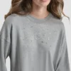 Long Sleeve Glitter Logo Pullover Sweater