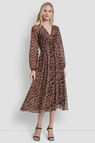 Long Sleeve  High to Low Waist Maxi