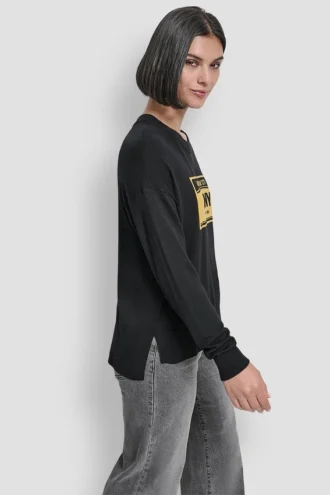 Long Sleeve License Plate Logo Sweater