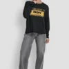 Long Sleeve License Plate Logo Sweater