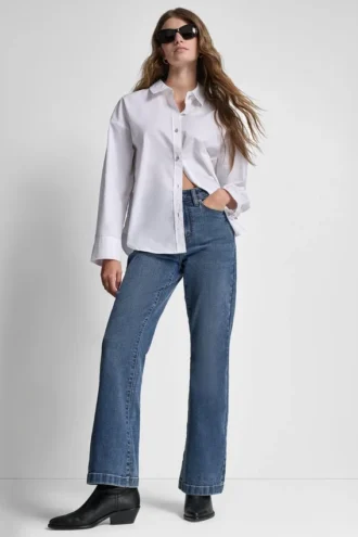 Long Sleeve Rhinestone Button Front Shirt