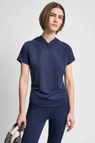 Mesh Hooded Logo Tee