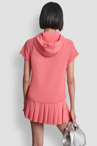 Mesh Hooded Logo Tee