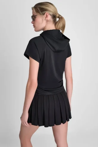 Mesh Hooded Logo Tee