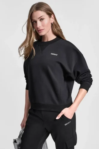 Metallic Bubble Logo Fleece Pullover