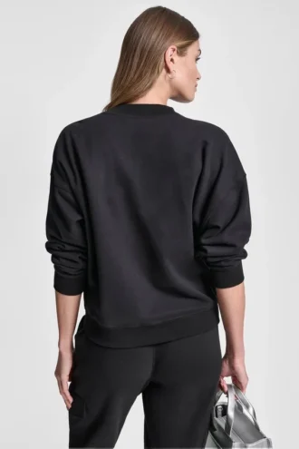 Metallic Bubble Logo Fleece Pullover