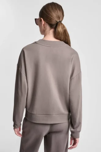 Metallic Bubble Logo V-Neck Pullover