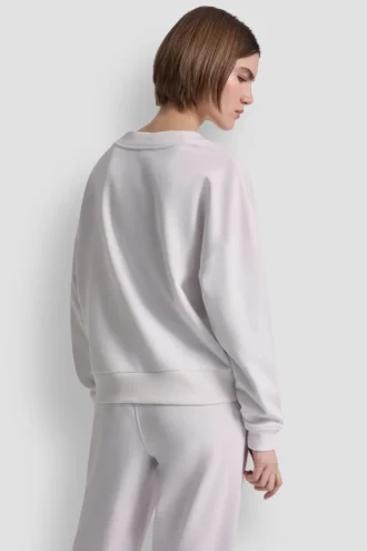 Metallic Bubble Logo V-Neck Pullover