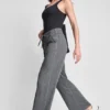 Mid-Rise Spacedye Wide Leg Pant