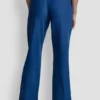Mid-Rise Tie Waist Pleated Pant