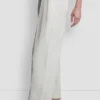 Mid-Rise Tie Waist Pleated Pant