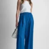 Mid-Rise Wide Leg Pant