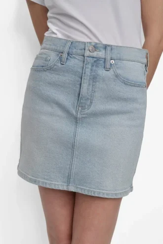 Mini Skirt with Rhinestone Embellishment