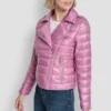 Moto Style Light Weight Puffer Jacket
