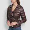 Moto-Style Puffer Jacket